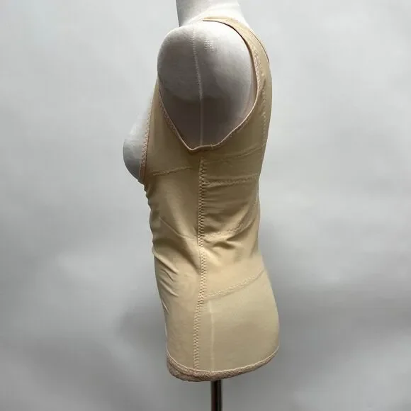 ARDYSS Women's T-Shirt Abdomen Control Back Support Girdle Shaper Large Beige - Picture 2 of 7